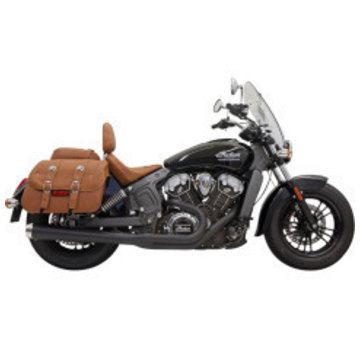 Bassani Auspuffanlage Road Rage 2-In-1 mit dem langen ändern Megafon Muffler Black - für 15-16 Indian Scout