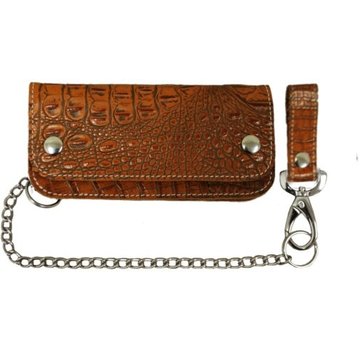 La Rosa heavy leather - alligator brown Fits: >  all Biker