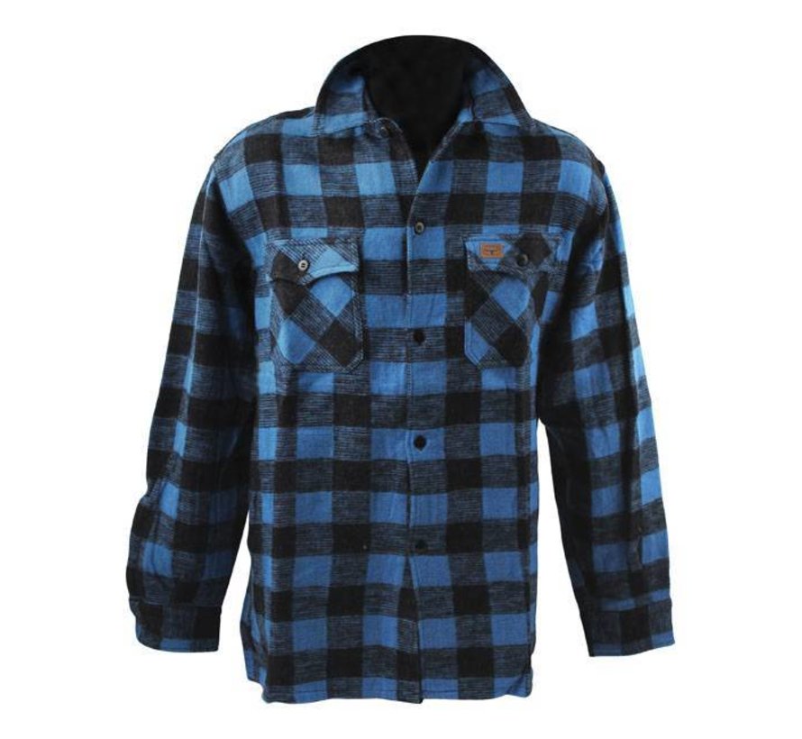 checkered shirt - black and blue