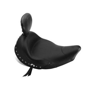 Mustang Studded Wide Touring FLH / FLT Solo met Driver Backrest - Indian Chief / Chieftain 2014