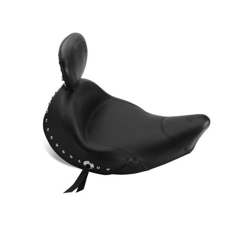 Mustang Studded Wide Touring FLH / FLT Solo met Driver Backrest - Indian Chief / Chieftain 2014