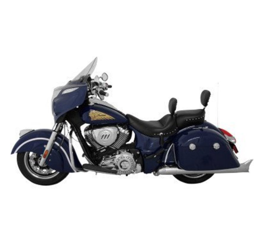 Studded Wide Touring FLH / FLT Solo met Driver Backrest - Indian Chief / Chieftain 2014