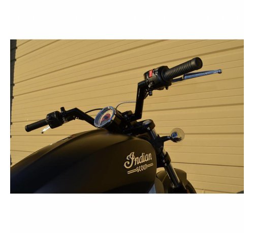 Trask  handlebars V-Line 1 25 inch Black or Chrome (Indian SCOUT 69 ABS )