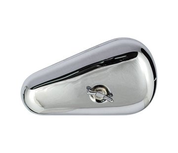 Paughco Teardrop Werkzeugkasten - Chrome - glatt