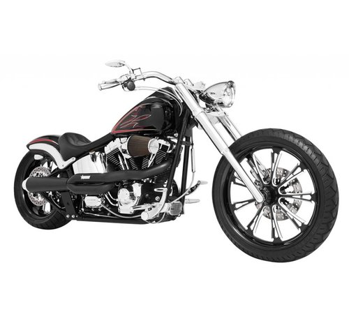 TC-Choppers uitlaat zwart of chroom american outlaw high