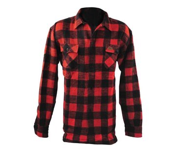 MCS checkered shirt - black and red