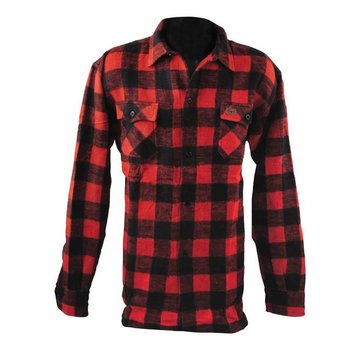 MCS checkered shirt - black and red