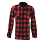 checkered shirt - black and red