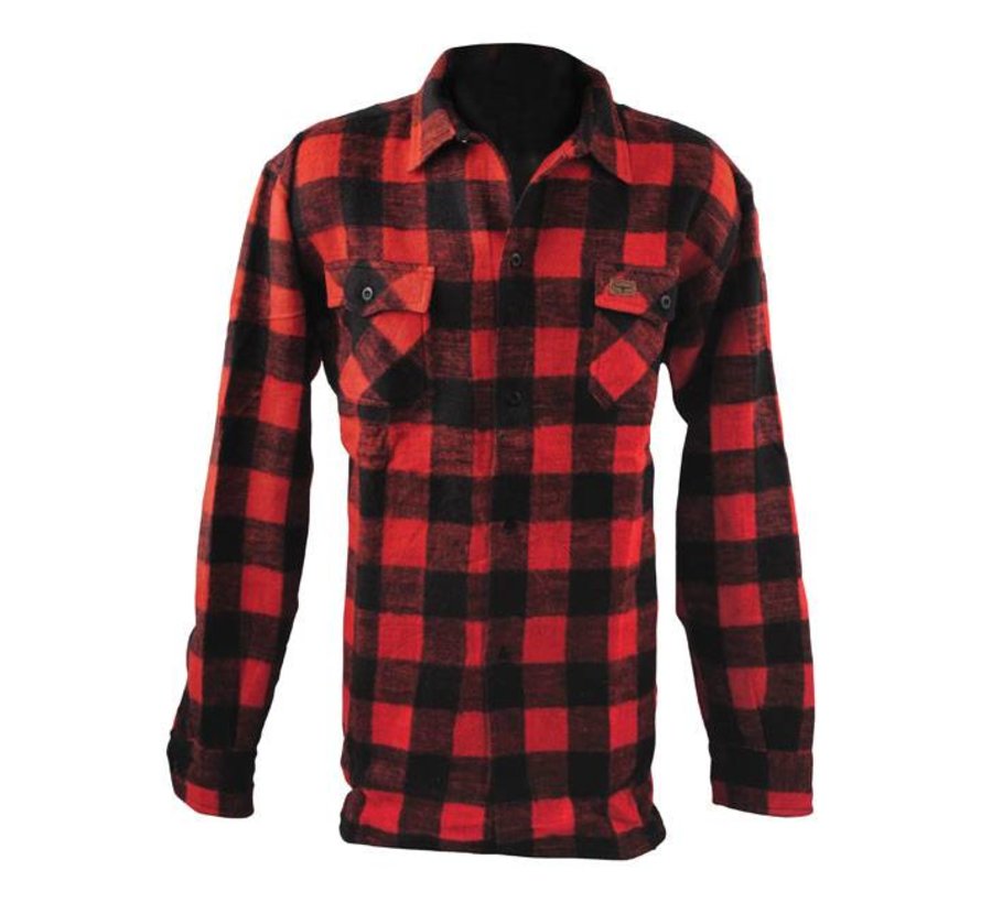 checkered shirt - black and red