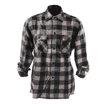 MCS checkered shirt - black and gray
