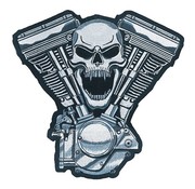 Lethal Threat biker patch - motor schedel