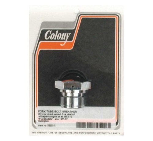 Colony front fork suspension tube caps