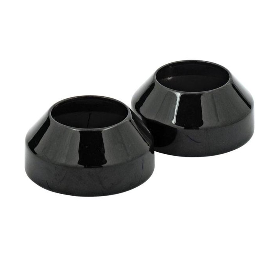 front fork suspension boot rubber - covers - black