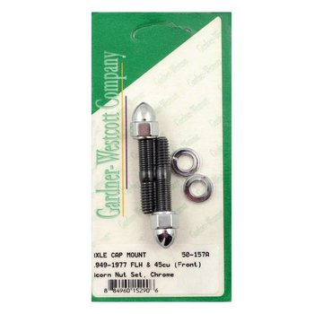 GARDNER-WESTCOTT front fork suspension axle cap studs - acorn