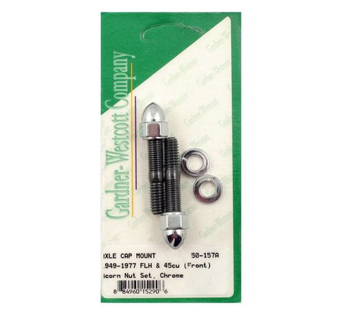 GARDNER-WESTCOTT front fork suspension axle cap studs - acorn