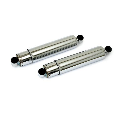 MCS suspension shock absorber 11 inch Chrome : Fits:> 73-86 FL FLH; 73-86 FX; 80-86 FXWG 11 inch