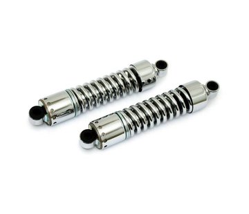 MCS suspension shock absorber 11 inch Chrome : Fits:> 73-86 FL FLH; 73-86 FX; 80-86 FXWG