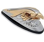 Adorno de guardabarros delantero Eagle Head Chrome Gold se adapta a:> 80-up FL FLT