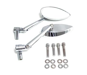 MCS mirror Deep cut mirror set - Double jointed stem