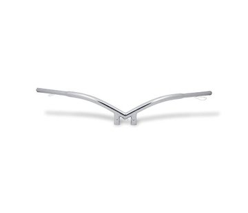 Highway Hawk handlebars Banana 1 inch - Chrome