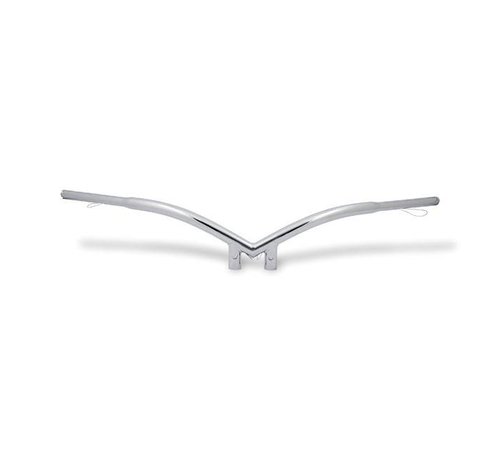 Highway Hawk handlebars Banana 1 inch - Chrome