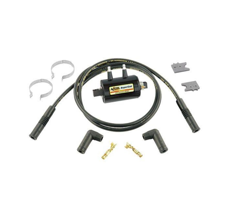 Classic 'Super Coil' Kit schwarz oder gelb 12V / 3 Ohm Passend für: > 65-99 BT; 65-03XL