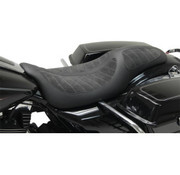 Mustang asiento Fred Kodlin Signature Series: negro para Harley-Davidson® FL 08-18