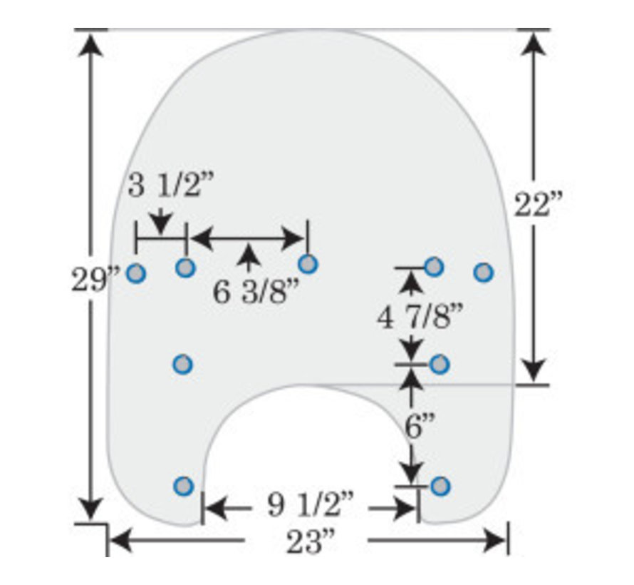 pare-brise de rechange clair 99-18 FLHR avec OEM HD Shield