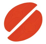 MCS Controls floorboard pads Oval 40-84 FL - Red
