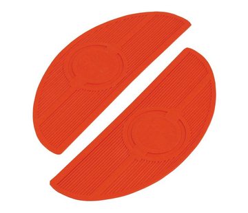 MCS Controls floorboard pads Oval 40-84 FL - Red