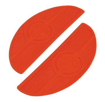 MCS Controls floorboard pads Oval 40-84 FL - Red