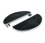 MCS entarimados, estilo antiguo oval, 40-84 FL; Negro o Chrome