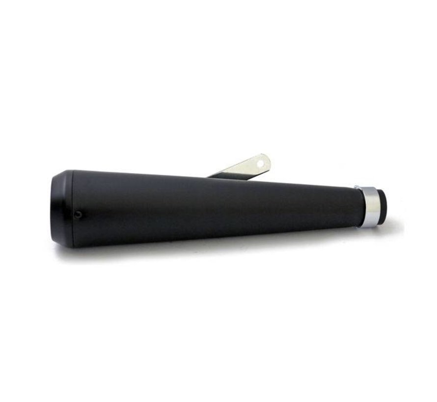 exhaust universal megaphone muffler black