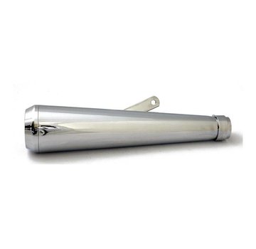 MCS exhaust universal megaphone muffler Chrome