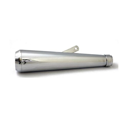 MCS exhaust universal megaphone muffler Chrome