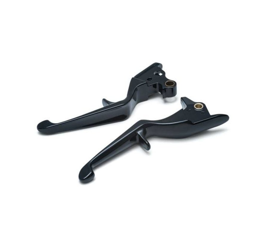 Trigger Lever set Fits: > CABLE OPERATED - 15-17 SOFTAIL H-D - black or chrome