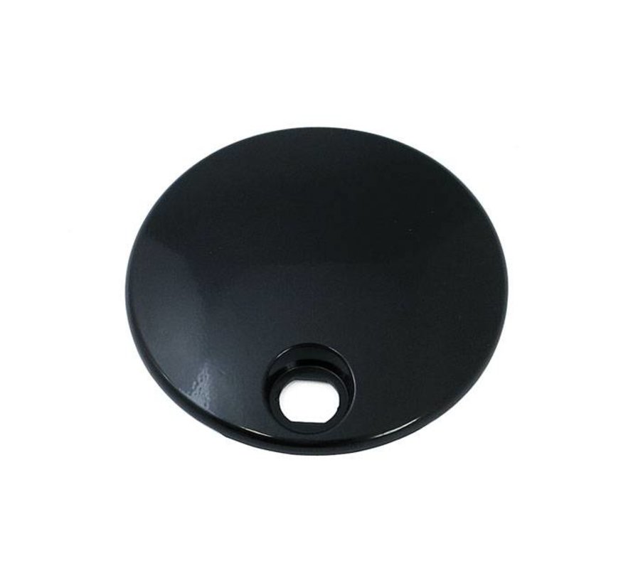 gas tank fuel door Black