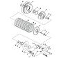 Partes primarias del embrague para 1991 hasta el presente evolution sportster y Buell refrigerado por aire