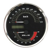 MCS speedo Snelheidsmeter KMH 00-03 Softail 95-03 FLHR