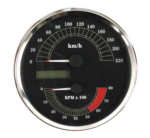 MCS speedo Snelheidsmeter KMH 00-03 Softail 95-03 FLHR