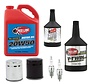 Kit d'entretien d'huile moteur plus transmission - filtre à huile chromé ou noir Compatible avec : > 1984-1999 Evolution Bigtwin