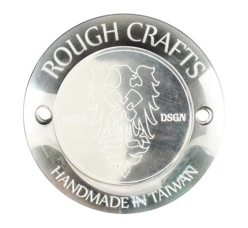 Rough Crafts primary derby cover polished - Big Twins Fits:> s: > H D 1970-2014 Big Twins