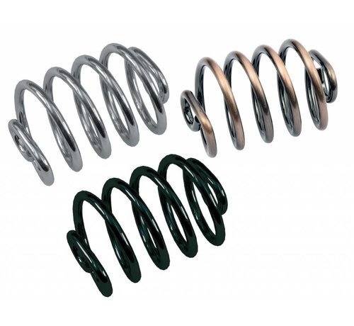 MCS Seat spring 3 inch high black chrome or copper Fits: > universal