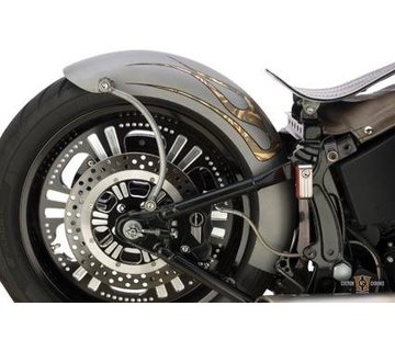 Custom Chrome Guardabarros trasero de 9 "de ancho Lucky Fucker para:> Softail 00-13