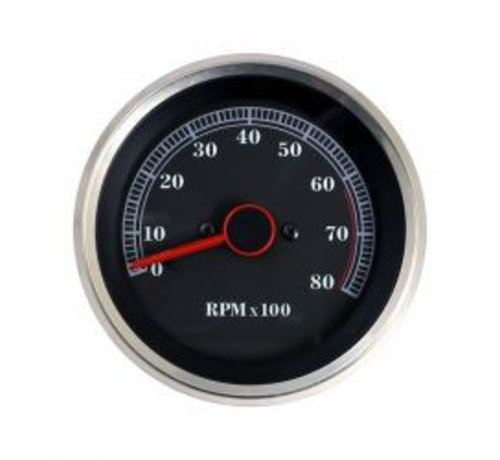 MCS TACHOMETER - 6200 RPM REDLINE Past op:> 84-94 FX FXR XL STUUR GEMONTEERD