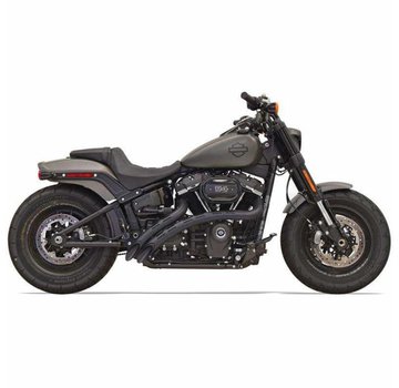 Bassani Radiale veegmachines / hitteschilden met zwarte sleuven 2018-up - Softail-modellen