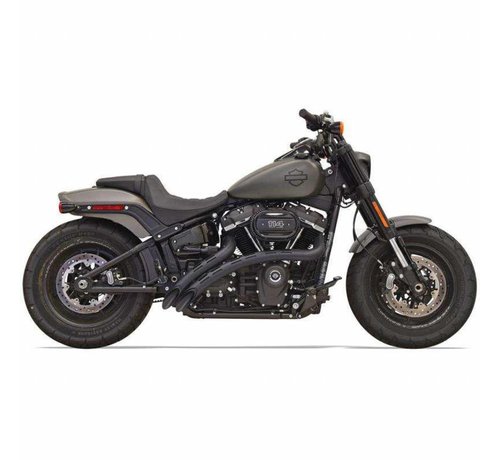 Bassani  Radial Sweepers/Black Slotted Heat Shields 2018-up - Softail Models