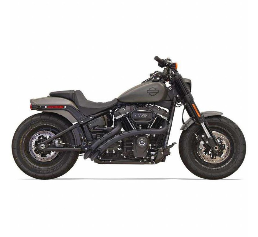 Radial Sweepers/Black Slotted Heat Shields 2018-up - Softail Models