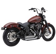 Cobra Sistema de escape corto Speedster con puntas Race Pro en negro o cromado 2018 o más Softail FL / FX