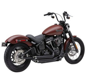 Cobra Speedster Short Auspuffanlage mit Race Pro Tips Schwarz oder Chrom 2018-Softail FL / FX - Copy